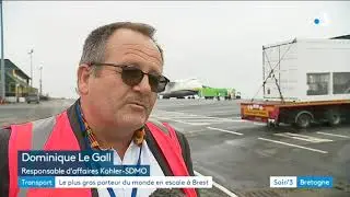 Brest : Le plus gros avion cargo vole pour SDMO