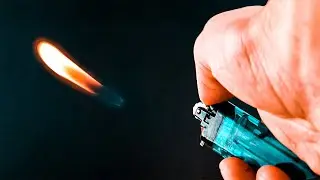 Floating Flame Lighter Magic Trick [ Cool Lighter Modification ]