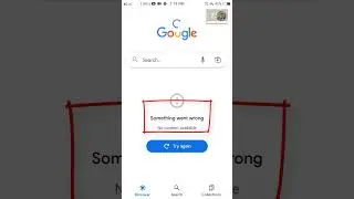 Something went wrong No content available Try again error on 