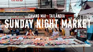 CHIANG MAI: Sunday Night Market [4K] Walking Tour Thailand