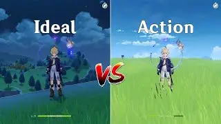 Mika Ideal Healing vs In Combat Healing Comparison! How much is the Difference? [ Genshin Impact ]