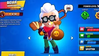 Belle Overview, Pins And Showing Her Voice Lines - Brawl Stars Season 6