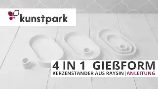 4 in 1 Kerzenständer Gießform mit Raysin - DIY Anleitung🕯️