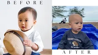 Shaving off his hair ✂️ 😅 | indo tradition