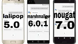 How to Google assistant enable lalipop 5.0, marshmallow 6.0.1,nougat7.0