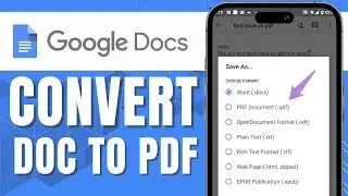 How to Convert Google Doc to PDF New Way