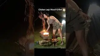 Making oven-baked chicken with a camping stove. 🍗🔥