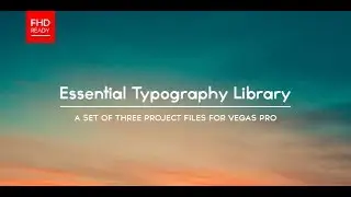 'Essential Typography Library' | Free VEGAS Pro Template