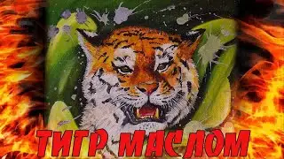 Тигр маслом