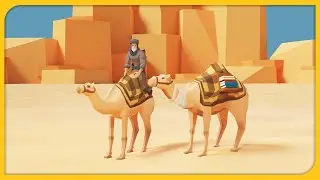 Моделирование Low Poly животных в Блендер 3D - Как сделать верблюда | 3Д Куб Туториалс