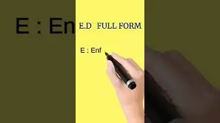 E.D full form | Full form of ED | 