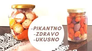 SPICY PEPPERS stuffed with Feta cheese in olive oil (BONUS: Pepperoni in a jar)