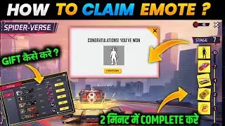 Enter The Spider Verse Event | CLAIM FREE EMOTE | free fire spider-man | FF NEW EMOTE