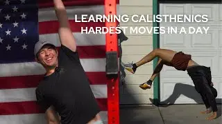 Beginners Try to Learn Some of Calisthenics Hardest Moves In A Day Using Chris Heria's Progressions