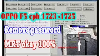 Oppo F5 mã bảo vệ mrt | Oppo F5 CPH1725 Remove Lock Screen One Click By MRT Dongle
