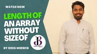 length of an array without sizeof by Idris mibweb| SkillBout 💯