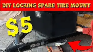 Locking Utility Trailer Spare Tire Mount for $5