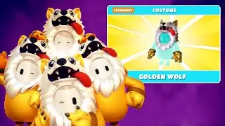 Unlocking THE GOLD WOLF In Fall Guys!