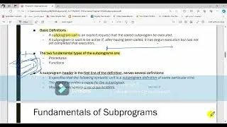 CHAPTER 9 Subprograms from 1  to the end