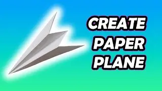 Create an easy-to-fold paper airplane #origami