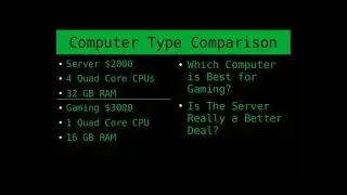 Are Better Computer Specifications Always Better for Any Purpose?  Let's Compare Types of Computers.