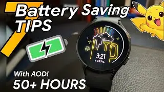 7 BATTERY TIPS to Increase upto 50+ Hours of Battery Life WITH AOD! on your GALAXY WATCH 4 / 5 !! 🤩🔋