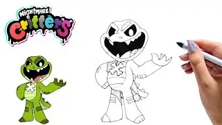 Drawing Allister Gator Nightmare Critters From Poppy Playtime 4