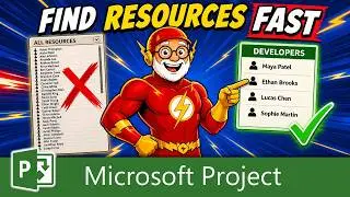 Filter Resources in Microsoft Project’s Assign Resources Window