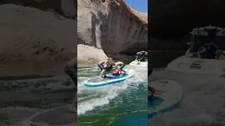 Watch until the end! He gets PUNCHED OFF!