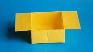 оригами коробочка с двумя ручками // origami box with two handles