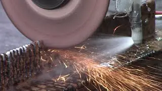 The surprising effect of water on a metal cutting disc....