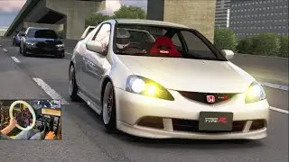 HONDA Integra TYPE R (DC5) Highway BATTLE BANGING Vtec On NO HESI TRAFFIC SERVER!!