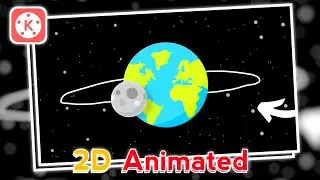 How to Make 2D Animated Earth Scene || Create Animation By Using Mobile