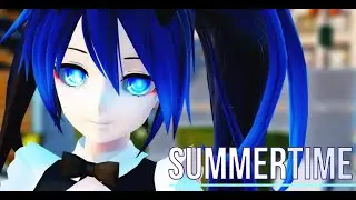 Black★Rock Shooter - SUMMERTIME [Maid style] [MMd model dl