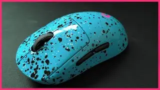 Painting a G Pro Wireless - Logitech - Custom Gaming Mouse - how to tutorial (robbins egg blue)