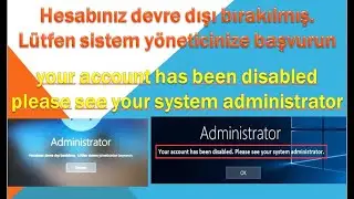 Your account has been disabled. Please contact your system administrator.