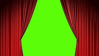 Green Screen Red Curtains Video Effect | Open And Close Vudeo Effect