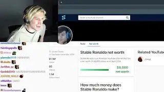 xQc Dies Laughing at StableRonaldo's Net Worth