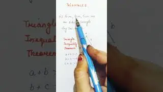 #Triangle Inequality Theorem#All government exams#rrb,Bank,SSC CGL etc#short#shorts
