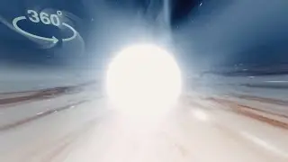 Discover this White Super Star Beyond Our Galaxy: 360° Space View [8K]