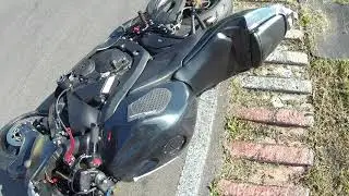 как развернуть мотоцикл на 180 градусов на примере honda cbr600rr 2005 года