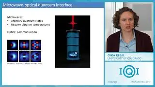 Cindy Regal: Prospects for a quantum electro-optic interface via micromechanical motion