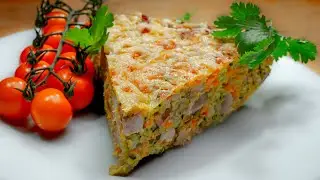 Кабачки с мясом как пицца, пирог или запеканка #shorts