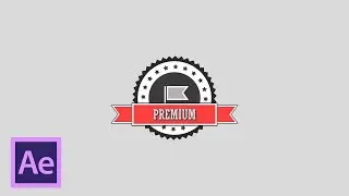 Красивая анимация эмблемы badge в After Effects (Badge animation in After Effects)