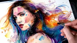【Watercolor Portrait】 Wash Away