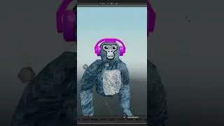 How I made this realistic looking Gorilla Tag 3D render #gorillatag#vr#gaming#lol#render#blender#3d