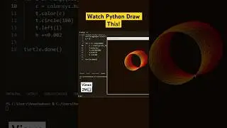 Python drawing a spirograph using Turtle graphics 