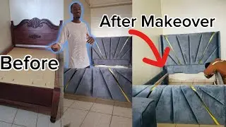 DIY Old Wooden Bed Transformation To A Modern Looking Bed In A One Day