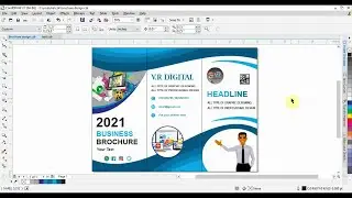 How to design Tri fold brochure design in Corel draw | Corel draw x7