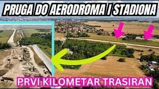 PRVI KILOMETAR PRUGE PREMA AERODROMU I NACIONALNOM STADIONU TRASIRAN